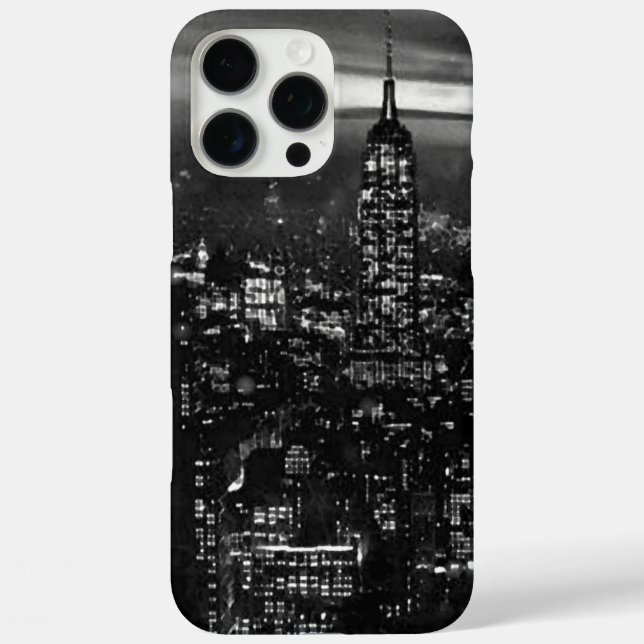 Coques Case-Mate iPhone Noir et blanc New York City (Verso)