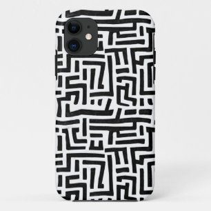 Case-Mate iPhone Case Noir et blanc Pop Art Maze Motif