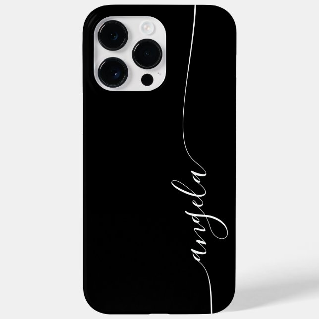 Coques Case-Mate iPhone Noir et blanc signature élégante (Verso)
