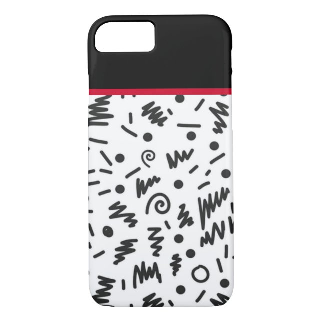 Coques Case-Mate iPhone Noir et blanc tendance (Dos)