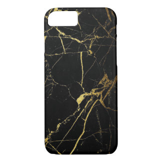 Case-Mate iPhone Case Noir et marbre d'or