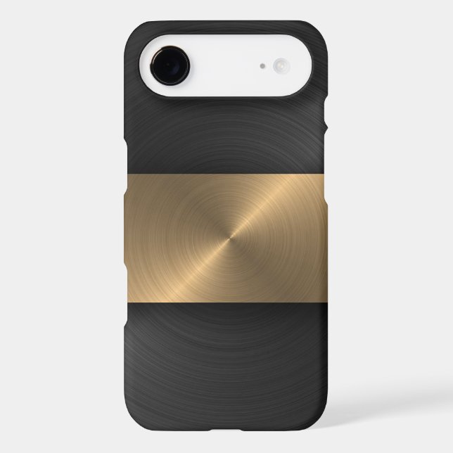 Coques Case-Mate iPhone Noir et or (Verso)