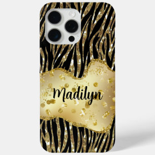Coque iPhone 15 Pro Max Noir et or