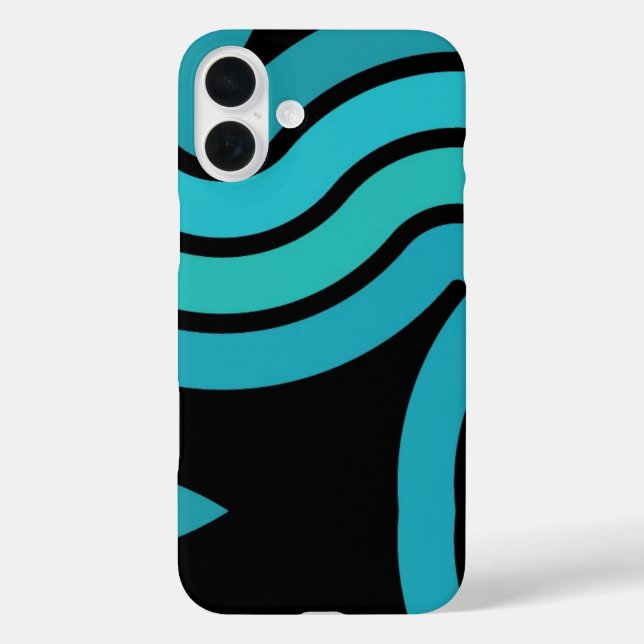 Coques Case-Mate iPhone Noir et Turquois (Verso)
