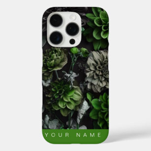 Coques iPhone 16 Pro Noir Garden Green