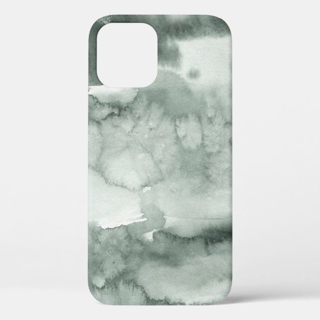 Coques Case-Mate iPhone Noir, gris et blanc Aquarelle iPhone/coque ipad (Verso)