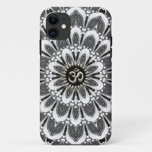 Coque iPhone 11 Noir+iPhone floral blanc 5 de Coque-Compagnon de