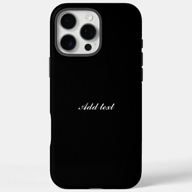 Coques Case-Mate iPhone Noir, modèle simple et élégant, (Verso)
