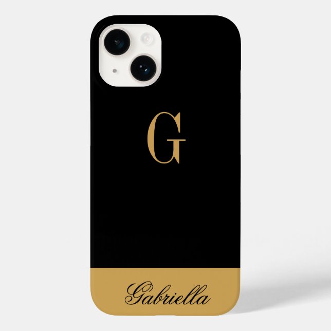Coques Case-Mate iPhone Noir or (Verso)