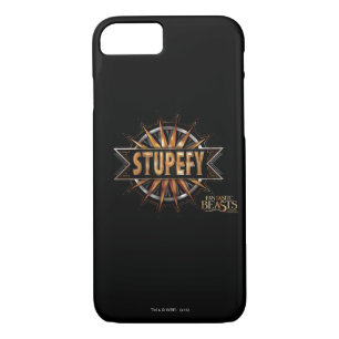 Coque iPhone 8/7 Noir & Or Stupefy Spell Graphisme
