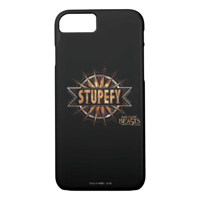 Coques Case-Mate iPhone Noir & Or Stupefy Spell Graphisme (Dos)