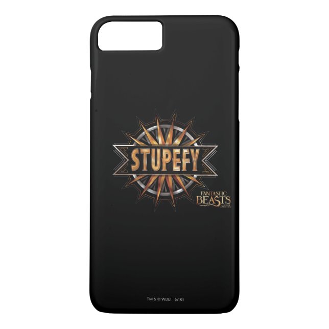 Coques Case-Mate iPhone Noir & Or Stupefy Spell Graphisme (Dos)