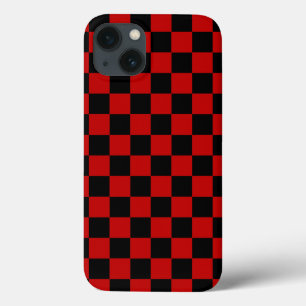 Case-Mate iPhone Case Noir + Rouge À damiers Motif de tableau de bord