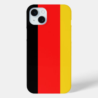 Coque iPhone 15 Mini Noir rouge jaune Allemagne