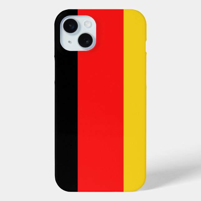 Coques Case-Mate iPhone Noir rouge jaune Allemagne (Verso)