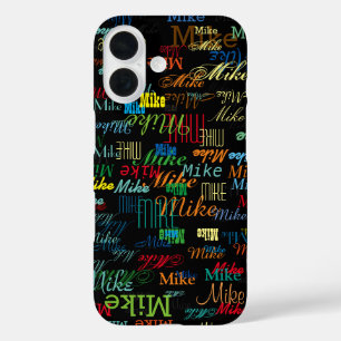 Coque Pour iPhone 16 Nom coloré personnalisé