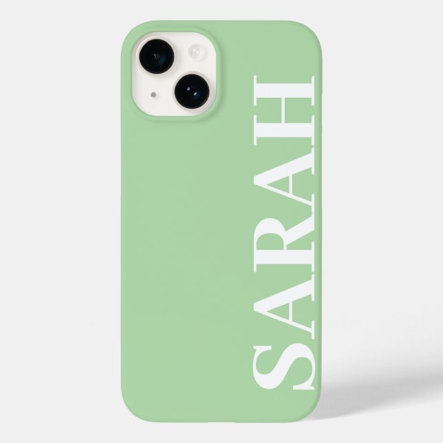 Coques Case-Mate iPhone Nom customisé Simple Design Moderne Minimal (Verso)