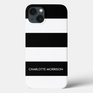 Case-Mate iPhone Case Nom de bande moderne monogramme noir et blanc ipad