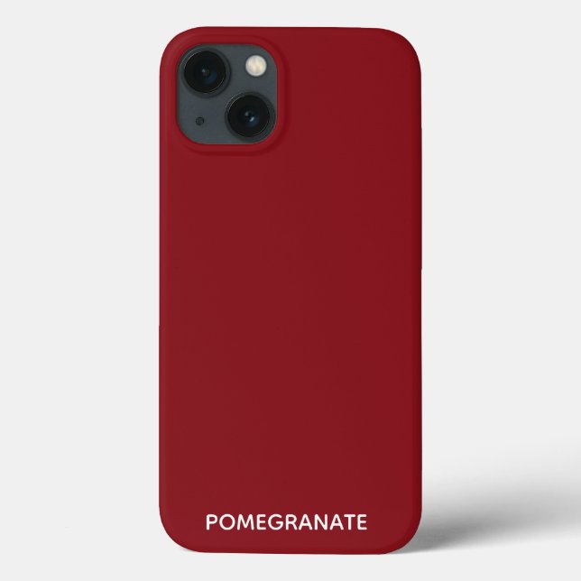 Coques Case-Mate iPhone Nom de couleur rouge grenade Coque-coque iphone Ma (Verso)