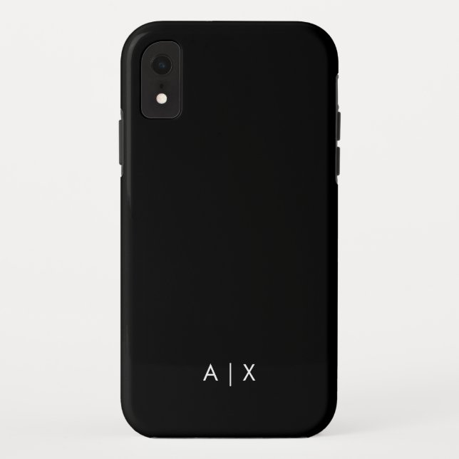 Coques Case-Mate iPhone Nom de couple simple monogrammé (Dos)