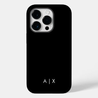 Coque Pour iPhone 14 Pro Nom de couple simple monogrammé