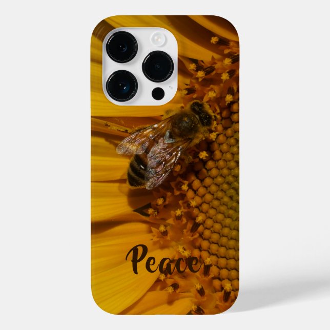 Coques Case-Mate iPhone nom de la photo d'abeille miel (Verso)