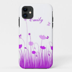 Case-Mate iPhone Case Nom de la prairie minimaliste de pépites violettes