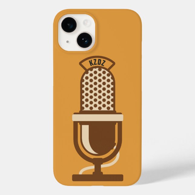 Coques Case-Mate iPhone Nom de la station radio du microphone (Verso)