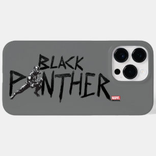 Coque Pour Pour iPhone 14 Pro Max Nom de l'art du caractère de la panthère noire
