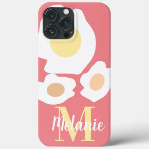 Case-Mate iPhone Case Nom de motif d'œuf amusant rose