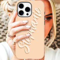 Nom de Script Minimaliste Moderne Peach