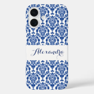 Coque Pour iPhone 16 Nom de style français bleu