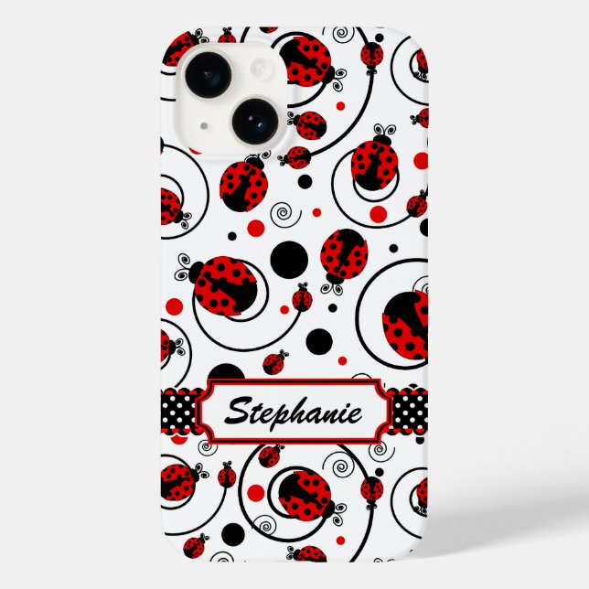 Coques Case-Mate iPhone Nom des choux Ladybugs et des torrents (Verso)
