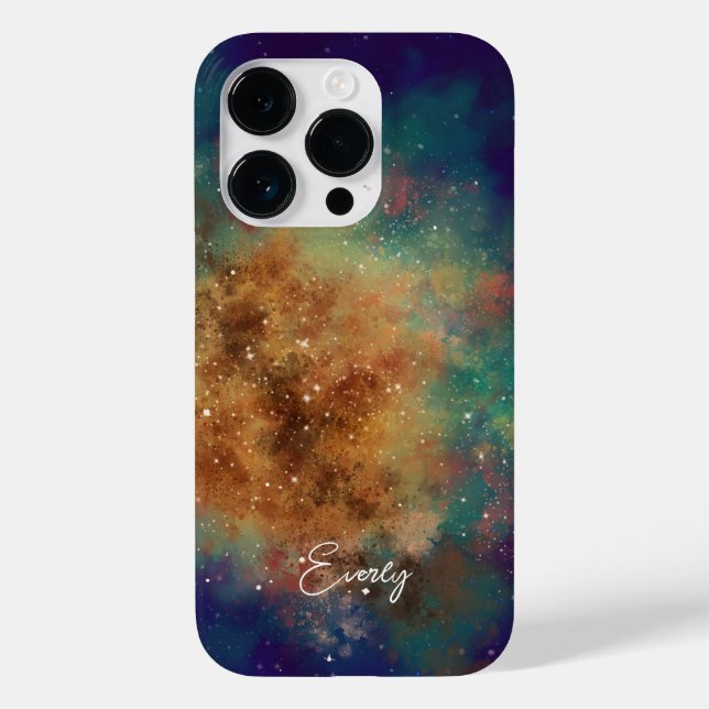 Coques Case-Mate iPhone nom des galaxies de l'espace extérieur (Verso)