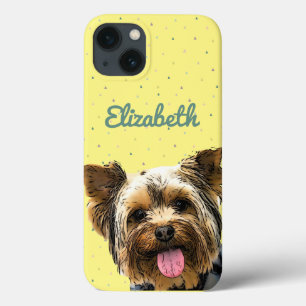 Case-Mate iPhone Case Nom du chien jaune mignon Chic Glam Terrier