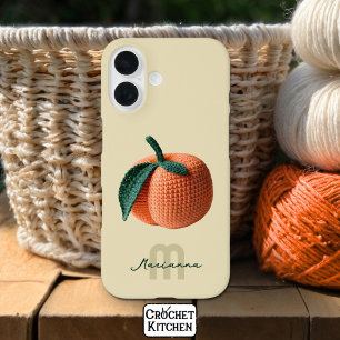 Coque Pour iPhone 16 Nom du monogramme Pêche au Crochet moderne minimal