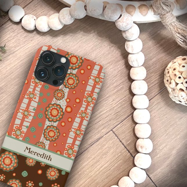 Coques Case-Mate iPhone Nom du Motif Whimsical Floral Ado (Créateur téléchargé)