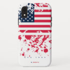 Nom et état personnalisés| Grunge US American Flag