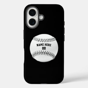 Coque Pour iPhone 16 Nom et numéro de baseball personnalisé tendance