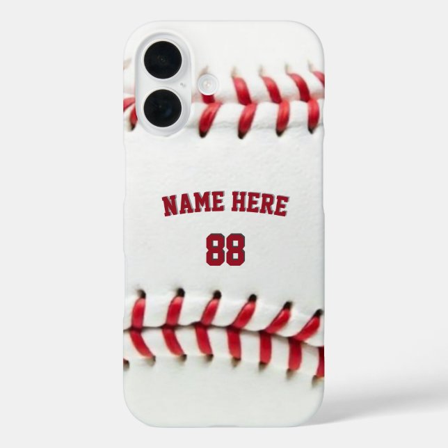 Coques Case-Mate iPhone Nom et numéro de baseball personnalisé tendance (Verso)