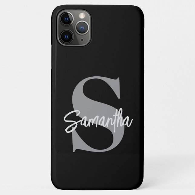 Coques Case-Mate iPhone Nom initial du monogramme (Dos)