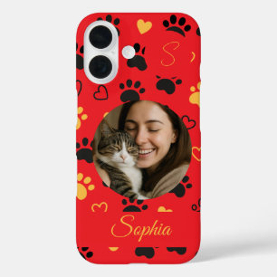 Coque Pour iPhone 16 Nom, initiale et photo personnalisés