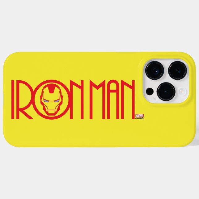 Coques Case-Mate iPhone Nom Iron Man Art Déco (Verso (horizontal))
