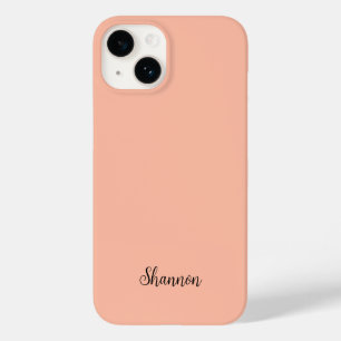 Coque Pour iPhone 14 Nom minimaliste de teinte douce couleur tendance