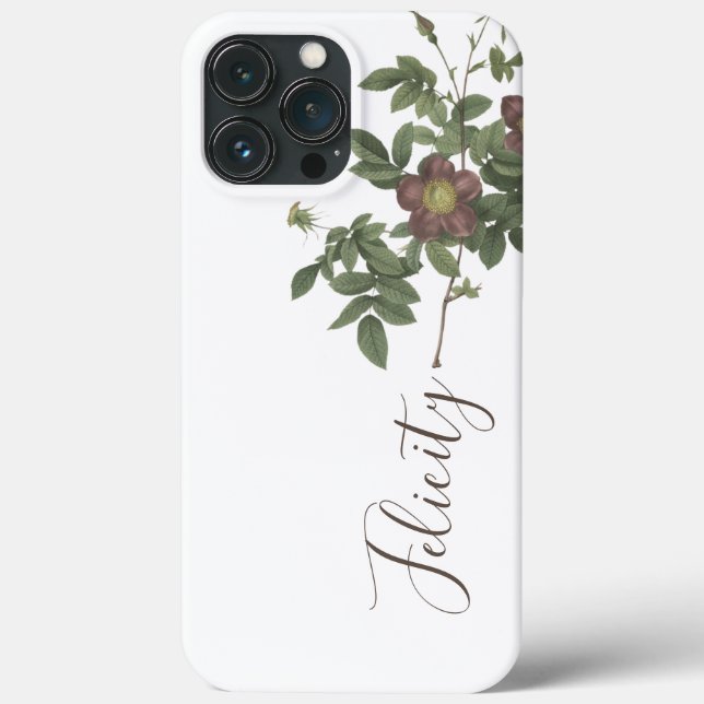 Coques Case-Mate iPhone Nom modèle personnalisé Février fleur mois de nais (Verso)
