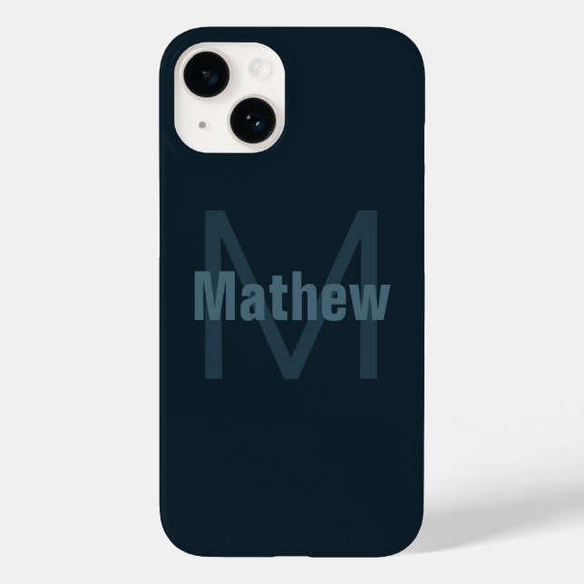 Coques Case-Mate iPhone Nom modifiable moderne (Verso)