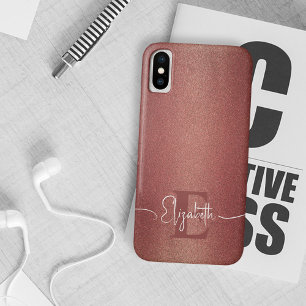 Case-Mate iPhone Case Nom monogramme de parties scintillant chic pour fi