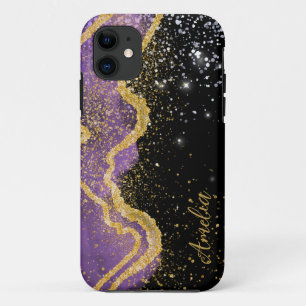 Case-Mate iPhone Case Nom monogrammé pailleté élégant