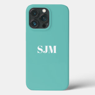 Case-Mate iPhone Case Nom monogramme personnalisé minimaliste clair blan