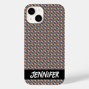 Coque Pour iPhone 14 Nom personnalisable motif coloré transparent